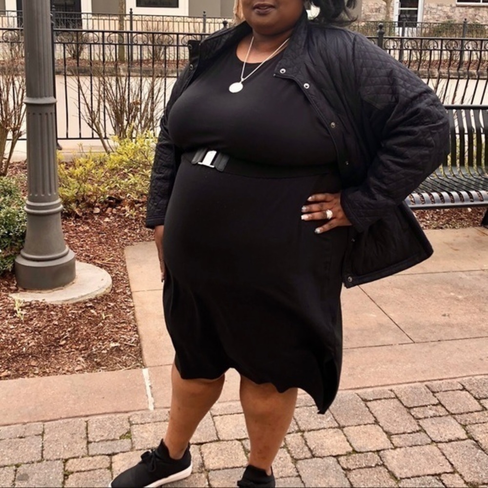 a new day Women Plus  Sleeveless  Tank Dress Black Size 4X